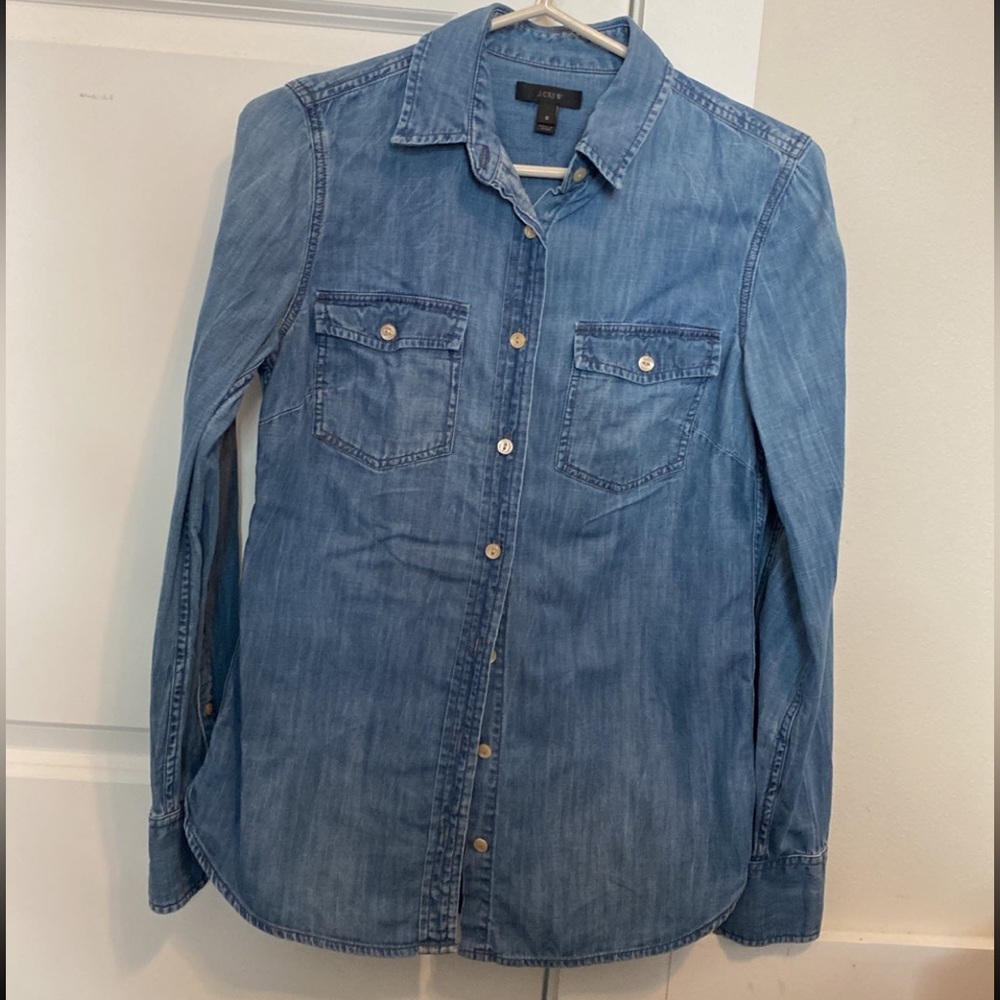 Jcrew chambray shirt size 00